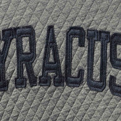 Women's Pressbox Heathered Gray Syracuse Orange Moose Applique Quilted Pullover Sweatshirt