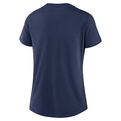 Women's Nike Derek Jeter Navy New York Yankees HOF2 Tri-Blend V-Neck T-Shirt