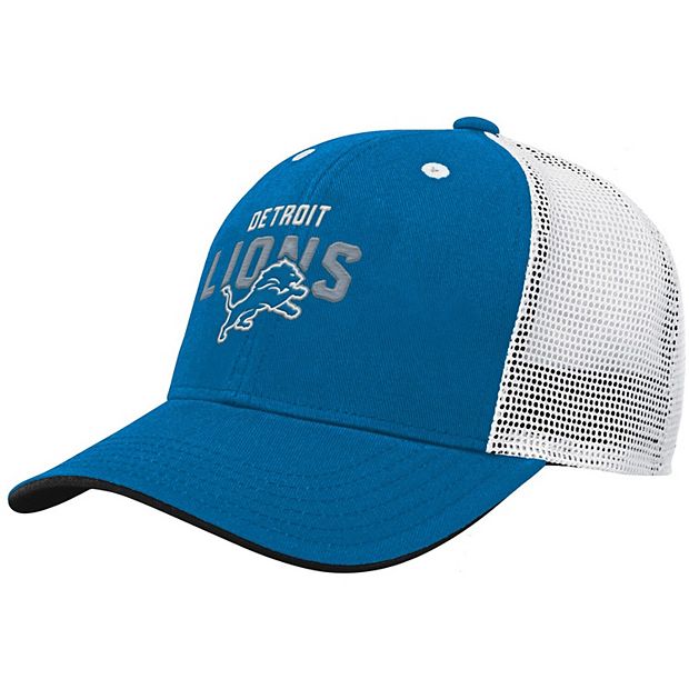 Youth Black/Blue Detroit Lions Pop Snapback Hat