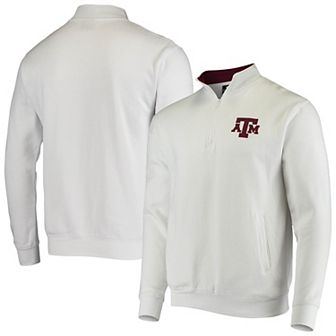 Men's Colosseum White Texas A&M Aggies Tortugas Logo Quarter-Zip Jacket