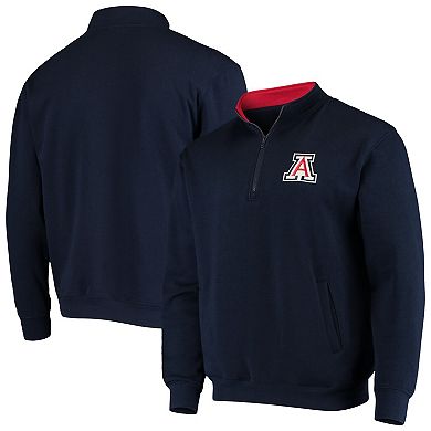 Men's Colosseum Navy Arizona Wildcats Tortugas Logo Quarter-Zip Jacket