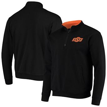 Men's Colosseum Black Oklahoma State Cowboys Tortugas Logo Quarter-Zip Jacket