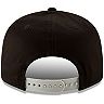 Men's New Era Black/Silver Las Vegas Raiders 2-Tone Basic 9FIFTY Snapback Hat