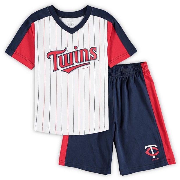 Lids Chicago Cubs Preschool The Lineup V-Neck & Shorts Set - White