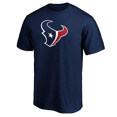Men's Fanatics Branded Navy Houston Texans Big & Tall Primary Team Logo Long Sleeve T-Shirt