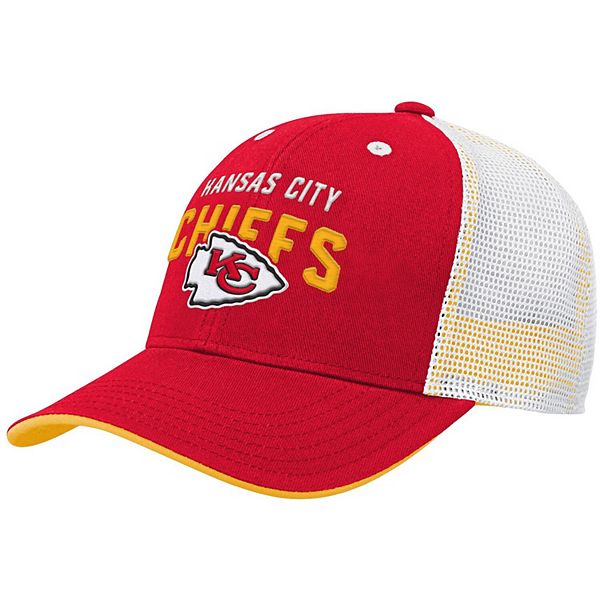 Youth Red Kansas City Chiefs Core Lockup Snapback Hat - red question mark hat roblox