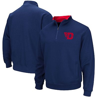 Men's Colosseum Navy Dayton Flyers Tortugas Logo Quarter-Zip Jacket