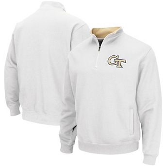 Men's Colosseum White Georgia Tech Yellow Jackets Tortugas Logo Quarter-Zip Jacket