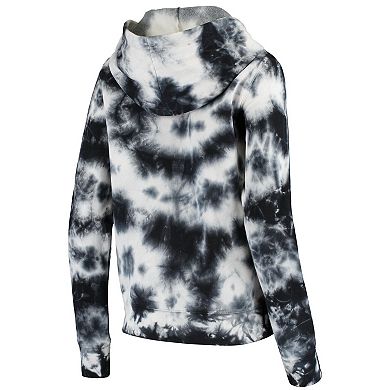 Women's New Era Black Las Vegas Raiders Tie Dye Fleece Full-Zip Hoodie