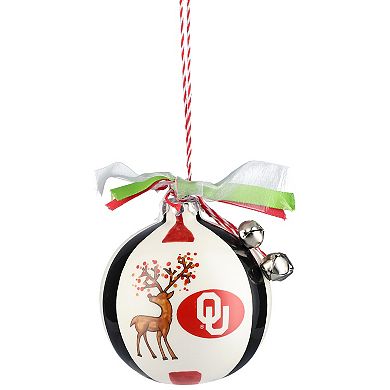 Oklahoma Sooners Ceramic Team Ball Ornament