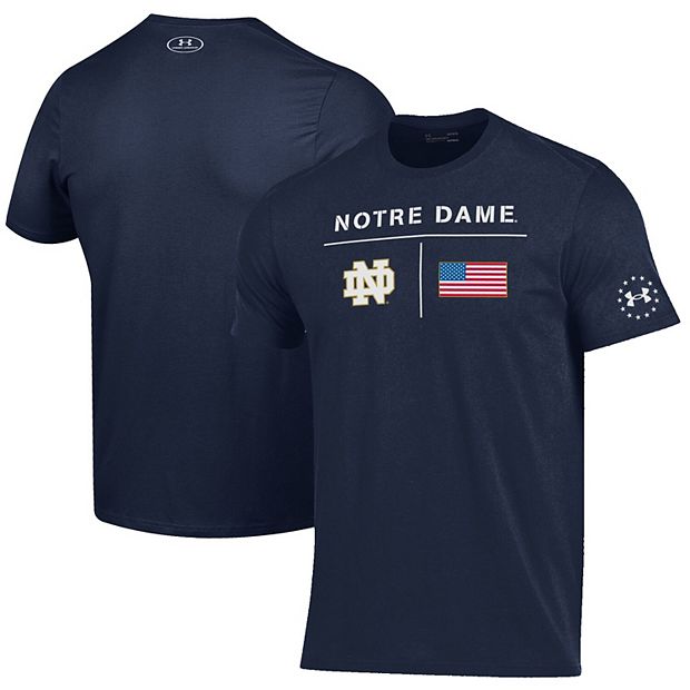 firkant Håndfuld legeplads Men's Under Armour Navy Notre Dame Fighting Irish Military Appreciation  Performance T-Shirt