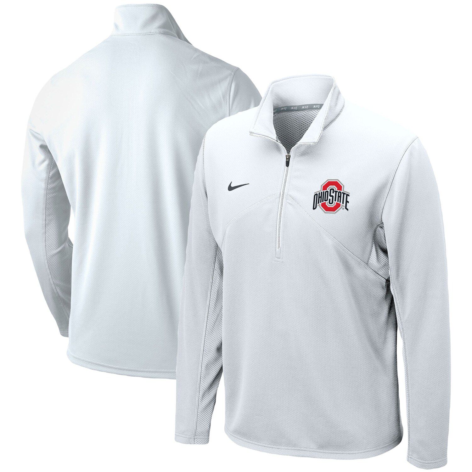 white nike ohio state pullover jacket