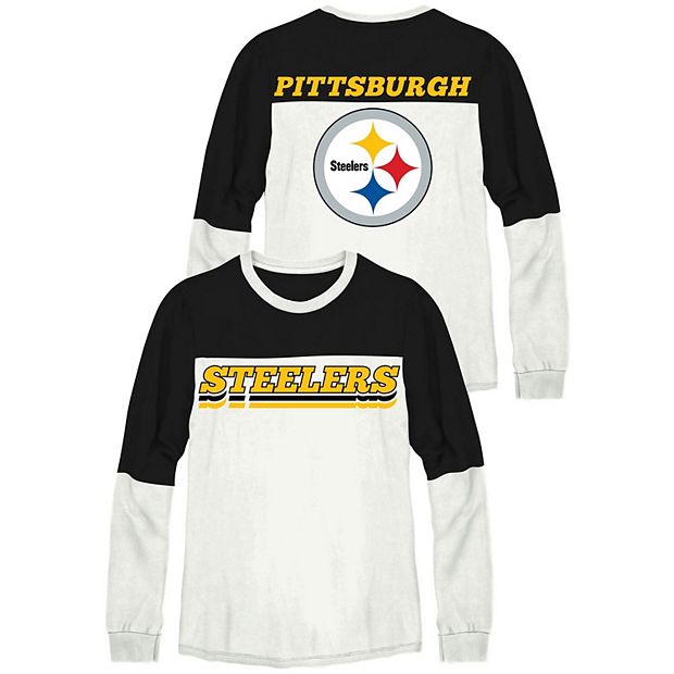 Lids Pittsburgh Steelers Junk Food Women's Contrast Sleeve