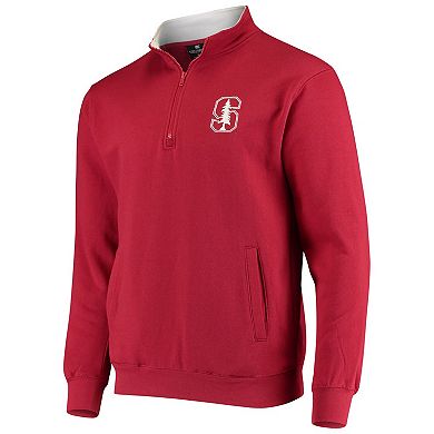 Men's Colosseum Cardinal Stanford Cardinal Tortugas Logo Quarter-Zip Jacket