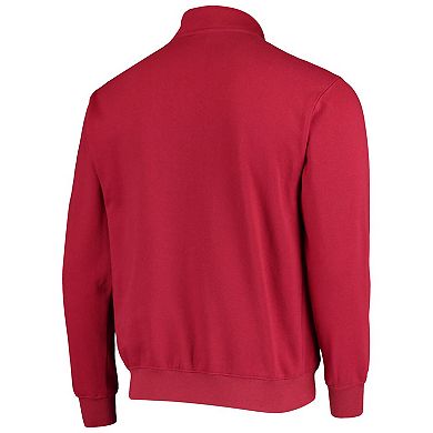 Men's Colosseum Cardinal Stanford Cardinal Tortugas Logo Quarter-Zip Jacket