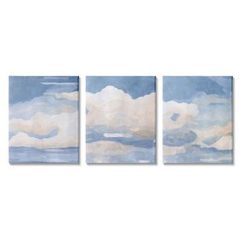 Stupell Home Decor Cloud Scape Painting Canvas Wall Art 3 pc Set