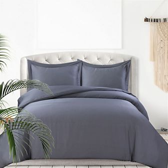 Tribeca Living 300 Thread Count Rayon from Bamboo Oversized Duvet Cover Set