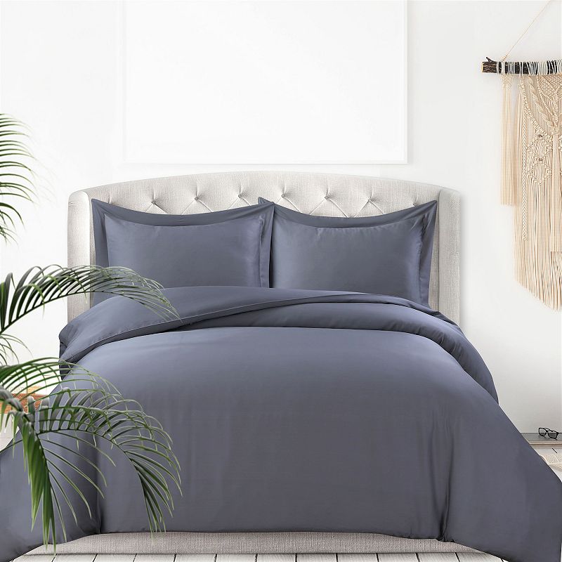 Tribeca Living 300 Thread Count Rayon from Bamboo Oversized Duvet Cover Set