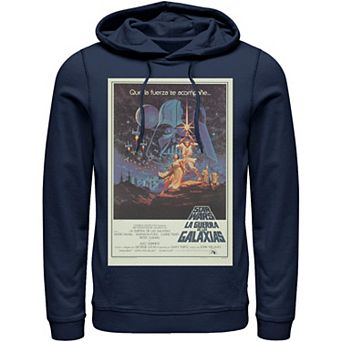 Men's Star Wars Vintage Movie Poster Portrait Hoodie