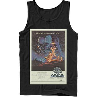 Men's Star Wars Vintage Movie Poster Portrait Tank Top