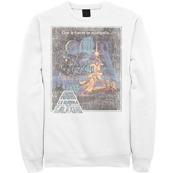 Men's Star Wars Faded VHS Cover Fleece Sweatshirt