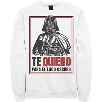 Men's Star Wars Te Quiero Para El Lado Oscuro Fleece Sweatshirt