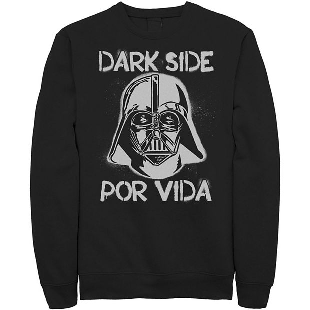 Men's Star Wars Darth Vader Dark Side Por Vida Stamp Fleece Sweatshirt