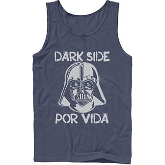 Men's Star Wars Darth Vader Dark Side Por Vida Stamp Tank Top