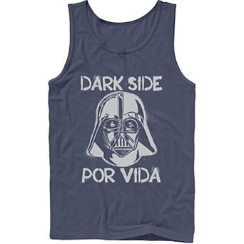 Men's Star Wars Darth Vader Dark Side Por Vida Stamp Tank Top