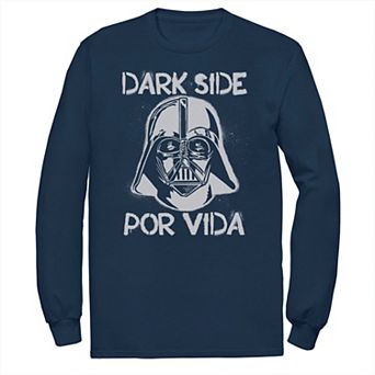 Men's Star Wars Darth Vader Dark Side Por Vida Stamp Tee
