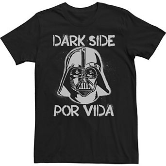 Men's Star Wars Darth Vader Dark Side Por Vida Stamp Tee