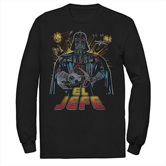 Men's Star Wars Darth Vader El Jefe Comic Style Portrait Tee