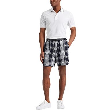 Men's Chaps Classic-Fit Linen-Blend Shorts