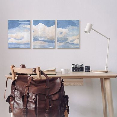 Stupell Home Decor Cloud Scape Painting Plaque Wall Art 3-piece Set