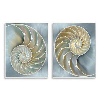 Stupell Home Decor Intricate Nautilus Interior Plaque Wall Art 2 pc Set