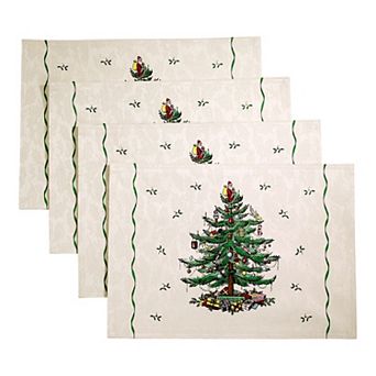 Spode Christmas Tree Green Placemat 4 pk