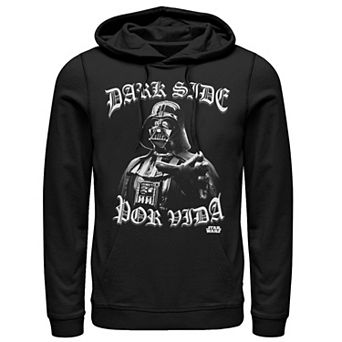 Men's Gonzales Darth Vader Dark Side Por Vida Portrait Hoodie