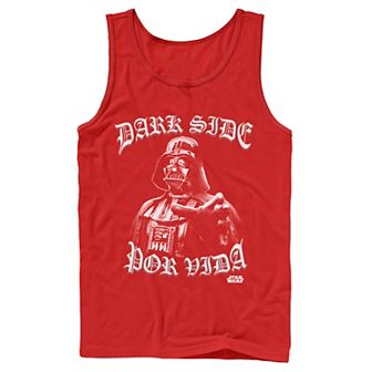 Men's Gonzales Darth Vader Dark Side Por Vida Portrait Tank Top