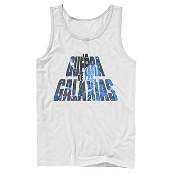 Men's Star Wars La Guerra De Las Galaxias Letter Fill Tank Top