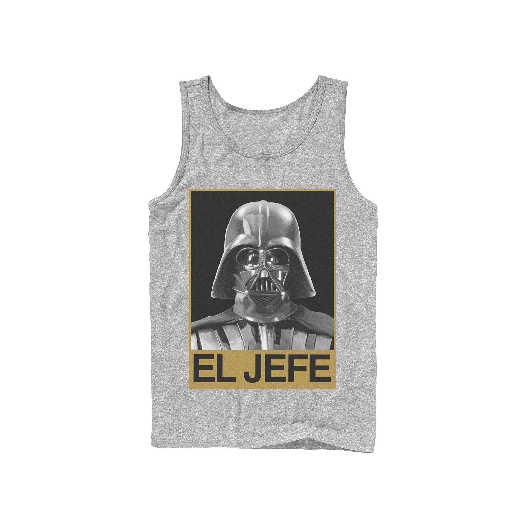 Mens Star Wars Darth Vader El Jefe Portrait Tank Top, Size: Large, Athleti