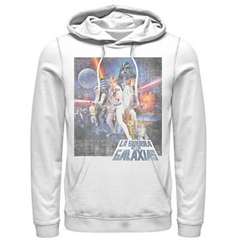 Men's Star Wars La Guerra De Las Galaxias Faded Poster Hoodie