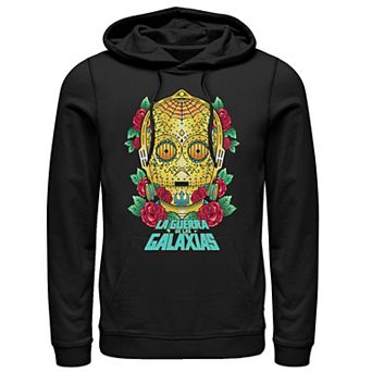 Men's Star Wars C-3PO La Guerra De Las Galaxias Head Shot Hoodie