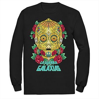 Men's Star Wars C-3PO La Guerra De Las Galaxias Head Shot Tee