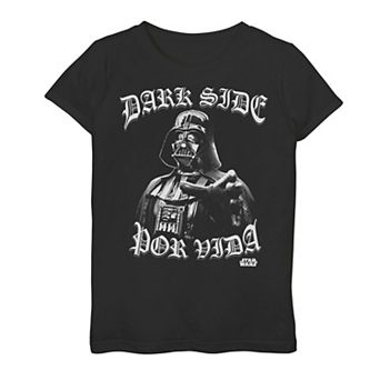 Girls' 7-16 Star Wars Darth Vader Dark Side Por Vida Tee