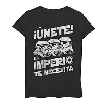 Girls' 7-16 Star Wars El Imperio Te Necesita Stormtrooper Tee
