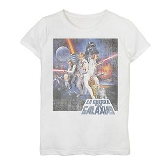 Girls' 7-16 Star Wars La Guerra De Las Galaxias Tee