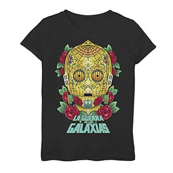Girls' 7-16 Star Wars La Guerra De Las Galaxias Portrait Tee