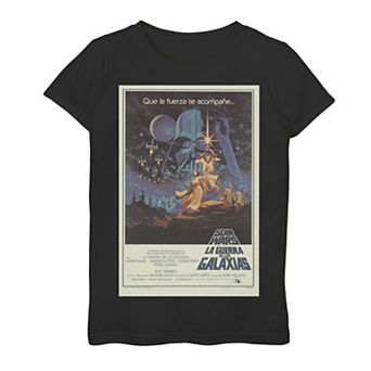Girls' 7-16 Star Wars La Guerra De Las Galaxias Movie Poster Tee