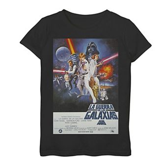 Girls' 7-16 Star Wars Spanish Movie Poster Tee