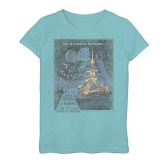 Girls' 7-16 Star Wars Spanish Poster Tee